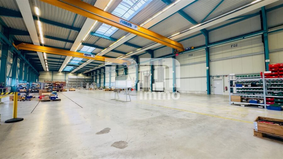 Moderne Produktions- & Lagerhalle mit Bürotrakt / Sozialräumen und Freiflächen in Kassel-Waldau - Halle Ansicht 2